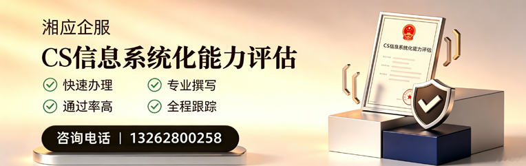 成都CS信息系统化能力评估申报服务